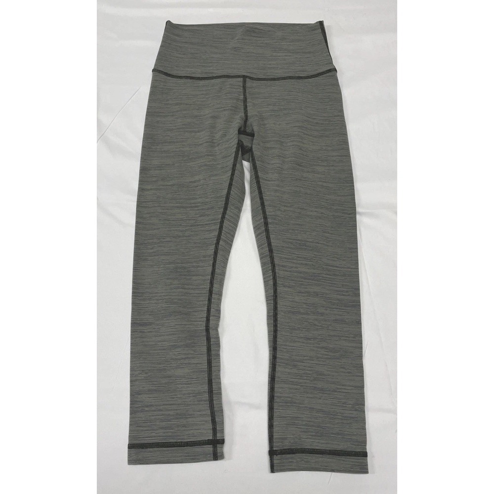 Lululemon Wunder Under High Rise 21" Pants Luxtreme Sage Olive Women's Size 6